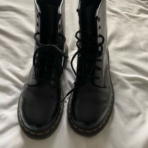 Dr. Martens 1460 smooth leather lace up boots